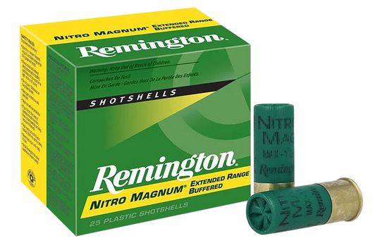 Remington Nitro Magnum Buffered Loads 12 Gauge 1 1/2oz 2.75in 1260FPS #2 - Shotgun Ammo - 25RD Box - 26676