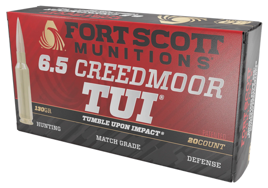 Fort Scott Munitions 6.5 CREEDMOOR 130 Grain - Rifle Ammo - 20RD Box - 65CM-130-SCV2
