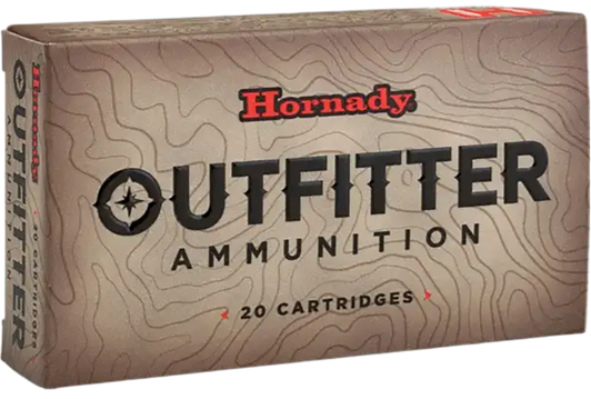 Hornady Outfitter .308 Winchester 165 Grain Copper Solid CX Brass Cased - Rifle Ammo - 20RD Box - 809864