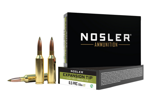 Nosler 6.5 PRC - E-Tip  - 120 Grain - Brass Cased - 20RD Box - 40688