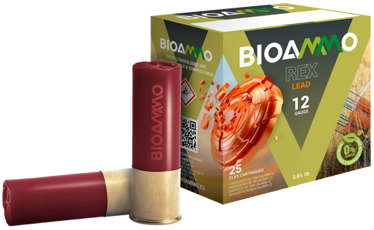 BioAmmo Rex Clay 12 Gauge 1oz 2.75in 7.5 Lead Shot - Shotgun Ammo - 25RD Box - BR2875