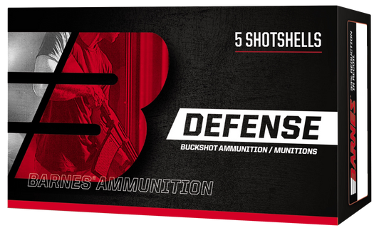 Barnes Defense Buckshot 20 Gauge 3 Buck 17 Pellets 2.75in Buckshot - 5RD Box - 32013