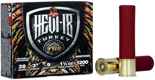 HEVI-Shot Hevi 18 TSS Turkey 28 Gauge 1.25oz 3in Shotgun Ammo - Shot 7 - 5RD Box - HS7289