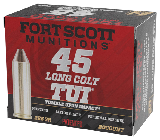 Fort Scott Munitions .45 Colt 225grain Solid Copper Spun SCS  - 20RD Box