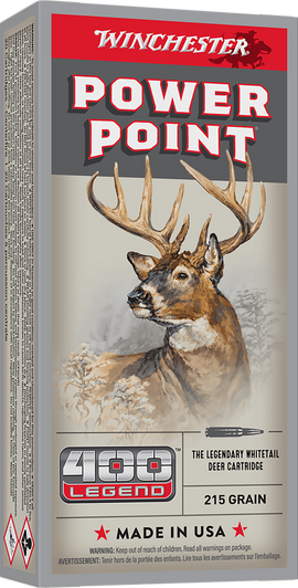 Winchester 400 Legend 215 Grain Jacketed Soft Point  - 20RD Box - X4001