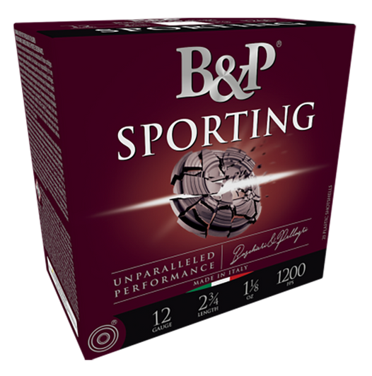 Baschieri & Pellagri Sporting Clay 12 Gauge 1 Oz 2.75in Shotgun Ammo - #8 - 25RD Box - 12B1SCL8