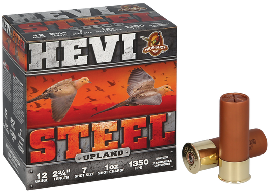HEVI-Shot Hevi Steel Upland 12 Gauge 1oz 2.75in Buckshot Shotgun Ammo - 6 Shot - 25RD Box - HS61266