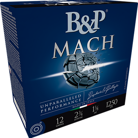Baschieri & Pellagri Mach 12 Gauge 1.125 Oz 2.75in Shotgun Ammo - #8.5 - 25RD Box - 12B18F85