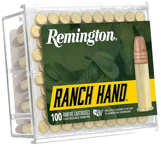 Remington Ranch Hand .22 LR 38 Grain Plated Hollow Point - Rimfire Ammo - 100 Rounds - R21273