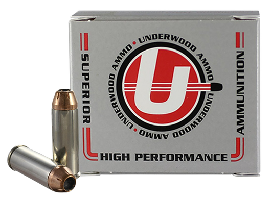 Underwood Ammo .45 Colt 250 Grain - JHP  -  Nickel Brass - 20RD Box