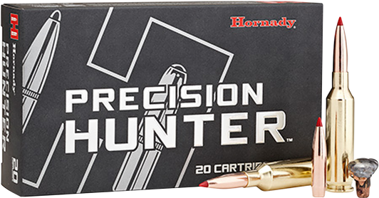 Hornady Precision Hunter .270 Winchester Short Magnum 145 Grain Extremely Low Drag - EXpanding Brass Cased - Rifle Ammo - 20RD Box - 80558