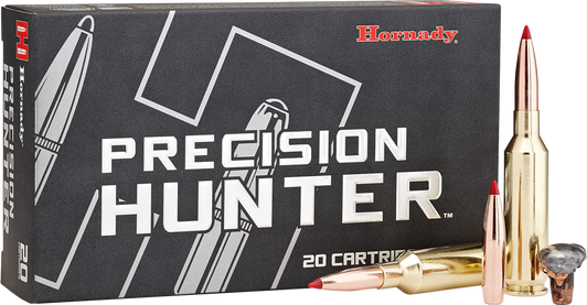 Hornady Precision Hunter .338 Lapua Magnum 270 Grain Extremely Low Drag - EXpanding Brass Cased - Rifle Ammo - 120 Round