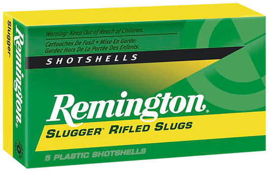 Remington Slugger Rifled Slugs 12 Gauge 1oz 1680FPS Rifled Slug 2.75in Centerdire Shotgun Slug Ammo - 5RD Box - 20302