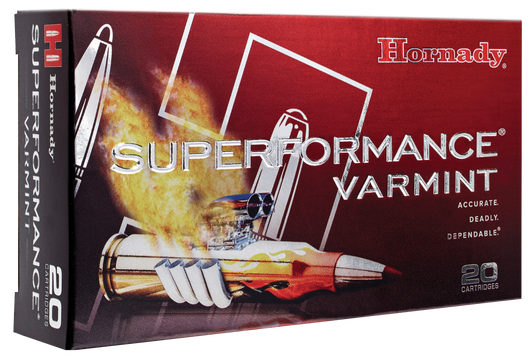 Hornady Superformance .243 Winchester 58 Grain V-MAX Brass Cased - Rifle Ammo - 20RD Box - 8343