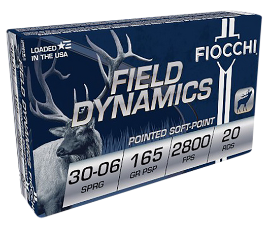Fiocchi Field Dynamics 30-06 Springfield 165gr PSP Rifle Ammo - 20RD Box