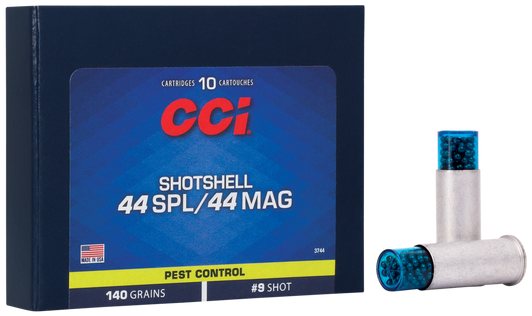 CCI  -  Pest Control Shotshell .44 Special #9 Shotshell  -  Pistol Ammo  -  10RD Box - 3744