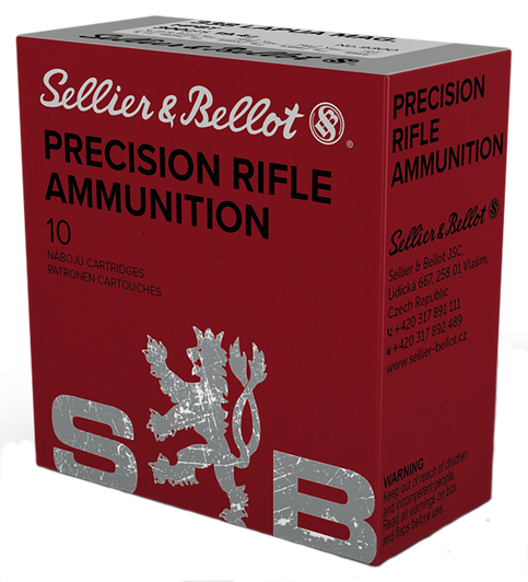 Sellier & Bellot 338 Lapua Mag 300 Grain Hollow Point Boat Tail Rifle Ammo - 10RD Box - SB338LMB