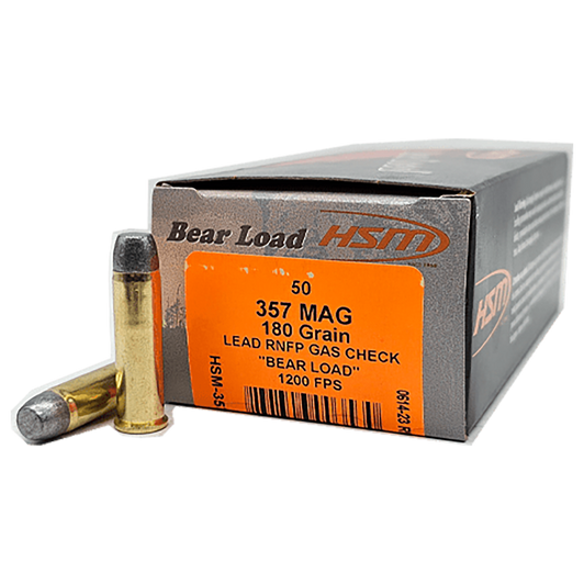 HSM - Bear Load - .357 Mag - 180 Gr  RNFP - 50RD Box