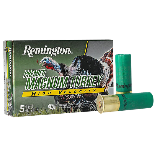 Remington Premier HV Magnum Copper Plated 12 Gauge 3 1/2oz 3.5in 1300FPS #4 - Shotgun Ammo - 5RD Box - 28039