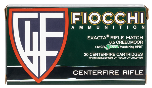 Fiocchi Hyperformance Hunt 6.5 Creedmoor 142 Grain BTHP Rifle Ammo - 20RD Box - 65CMMKC