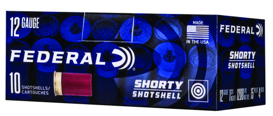 Federal Power Shok 12 Gauge Shorty Buckshot Shotshells - Shotgun Ammo - 4 Shot - 10RD Box - SH129 4B
