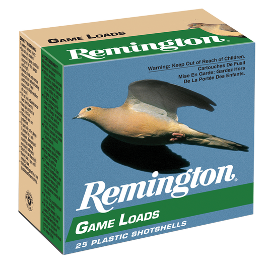 Remington Lead Game Loads 20 Gauge 7/8oz 2.75in 1225FPS #7.5 - Shotgun Ammo - 25RD Box - R20042