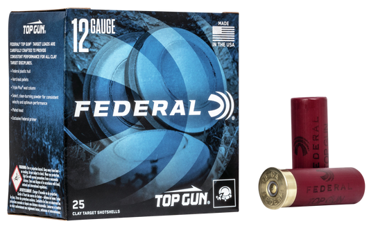 Federal Top Gun - 12 Gauge - 1-1/8oz - 2 3/4 in - Size 7.5 - 2 3/4DE  -  Shotgun Ammo - 25RD Box - TGL12 7.5