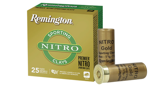 Remington Premier Nitro Sporting Clays 12 Gauge 1 1/8oz 2.75in 1300FPS #7.5 - Shotgun Ammo - 25RD Box - 20264