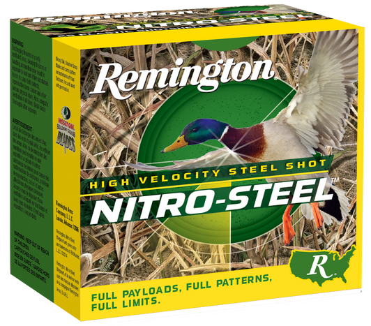 Remington Nitro-Steel High Velocity 12 Gauge 1 1/2oz 3.5in 1500FPS #BB - Shotgun Ammo - 25RD Box - 20839