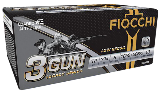 Fiocchi Low Recoil 12 Gauge 9oz 2.75in 00BK Shot Shotgun Ammo - 10RD Box - 12BK3G00