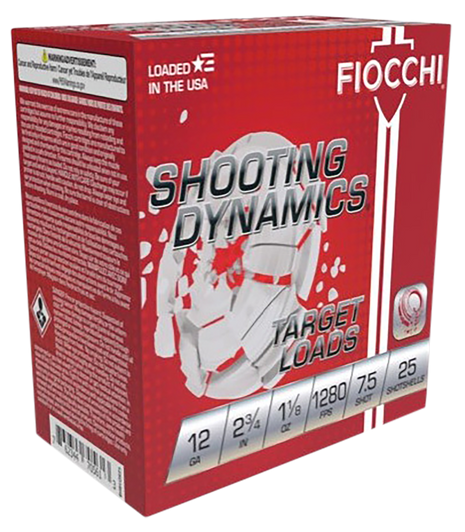 Fiocchi Shooting Dynamics 12 Gauge 1 1/8oz 2.75in 8 Shot Shotgun Ammo - 25RD Box - 12SDHV8