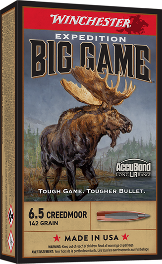 Winchester Ammo S65LR Expedition Big Game Long Range 6.5 Creedmoor 142Gr AccuBo - S65LR