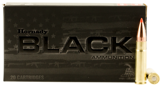 Hornady BLACK .300 AAC Blackout 110 Grain V-MAX Brass Cased - Rifle Ammo - 20RD Box - 80873