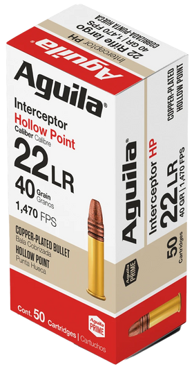 Aguila  -  .22LR 40 Grain Lead Hollow Point - 50RD Box - 1B220321