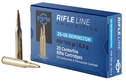 PPU PP2506P  25-06 Rem 100 Gr Pointed Soft Point PSP - 20RD Box