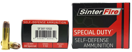 Sinterfire Inc Special Duty (sd), Sinterfire Sf38110sd  38sp 110gr.hollow Pnt  20/10