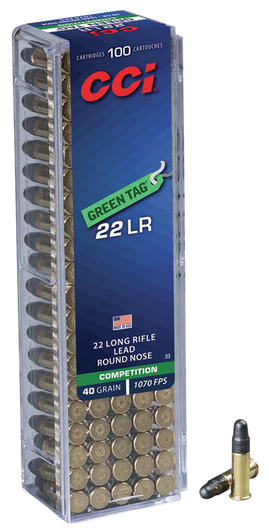 CCI Competition 22LR 40gr Lead Round Nose - 33 - 100rd