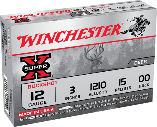 Winchester Ammo Super X, Win Xb12300    Super-x     12 3   00 Bk       5/50