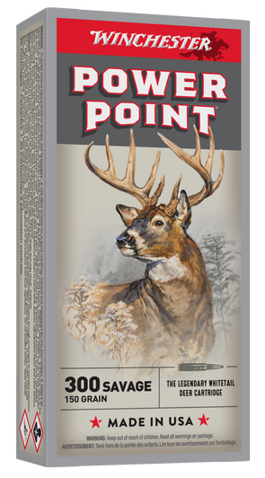 Winchester Ammo Power-point, Win X3001           300sav  150 Pp           20/10