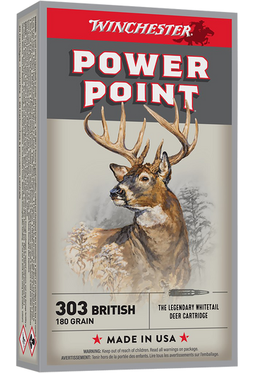 Winchester Ammo Power-point, Win X303b1          303brt  180 Pp           20/10