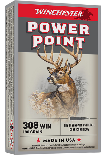 Winchester Ammo Power-point, Win X3086           308     180 Pp           20/10