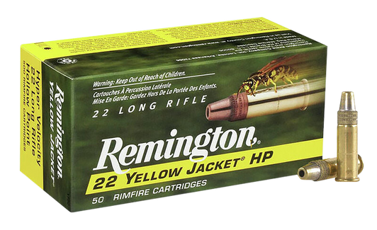 Remington Ammunition Yellow Jacket, Rem 21074 1722     22lr 33 Hv Hp Yjac       50/100