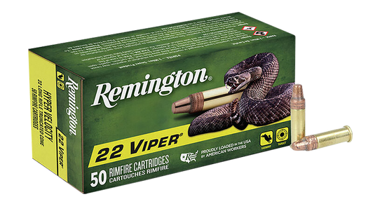 Remington Ammunition Viper, Rem 21080 1922     22lr 36 Hpv Viper        50/100