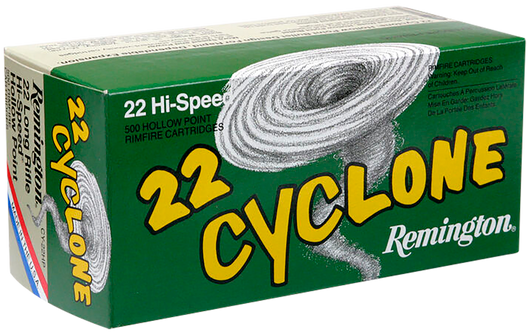 Remington Ammunition Cyclone, Rem 21222 Cy22hp   22lr 36 Hp Cyclone       50/100