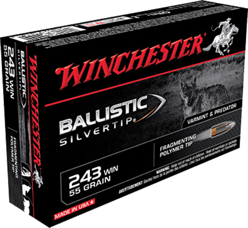 Winchester Ammo Ballistic Silvertip, Win Sbst243         243      55 Blst         20/10