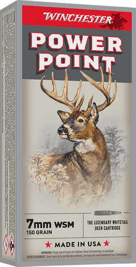 Winchester Ammo Power-point, Win X7mmwsm         7mmwsm  150 Pp           20/10