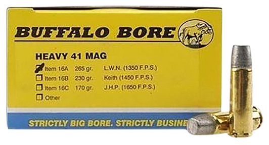 Buffalo Bore Ammunition Heavy, Bba 16a/20    41rm        265 Hrd Cst Lbt    20/12
