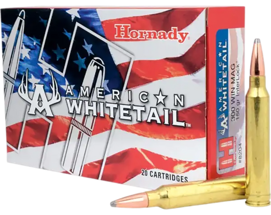 Hornady American Whitetail, Horn*8204   Am Whtl 300win    150 Sp         20/10