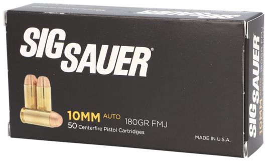 Sig Sauer Elite Ball, Sig E10mb1-50      Elite Ball 10mm  180 Fmj  50/20