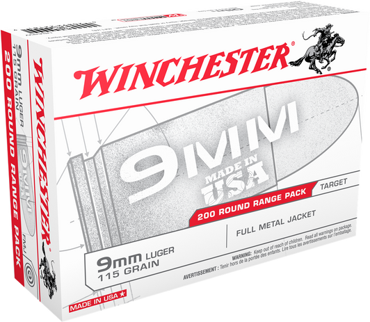 Winchester Ammo Usa, Win Usa9w           9mm     115 Fmj         200/05